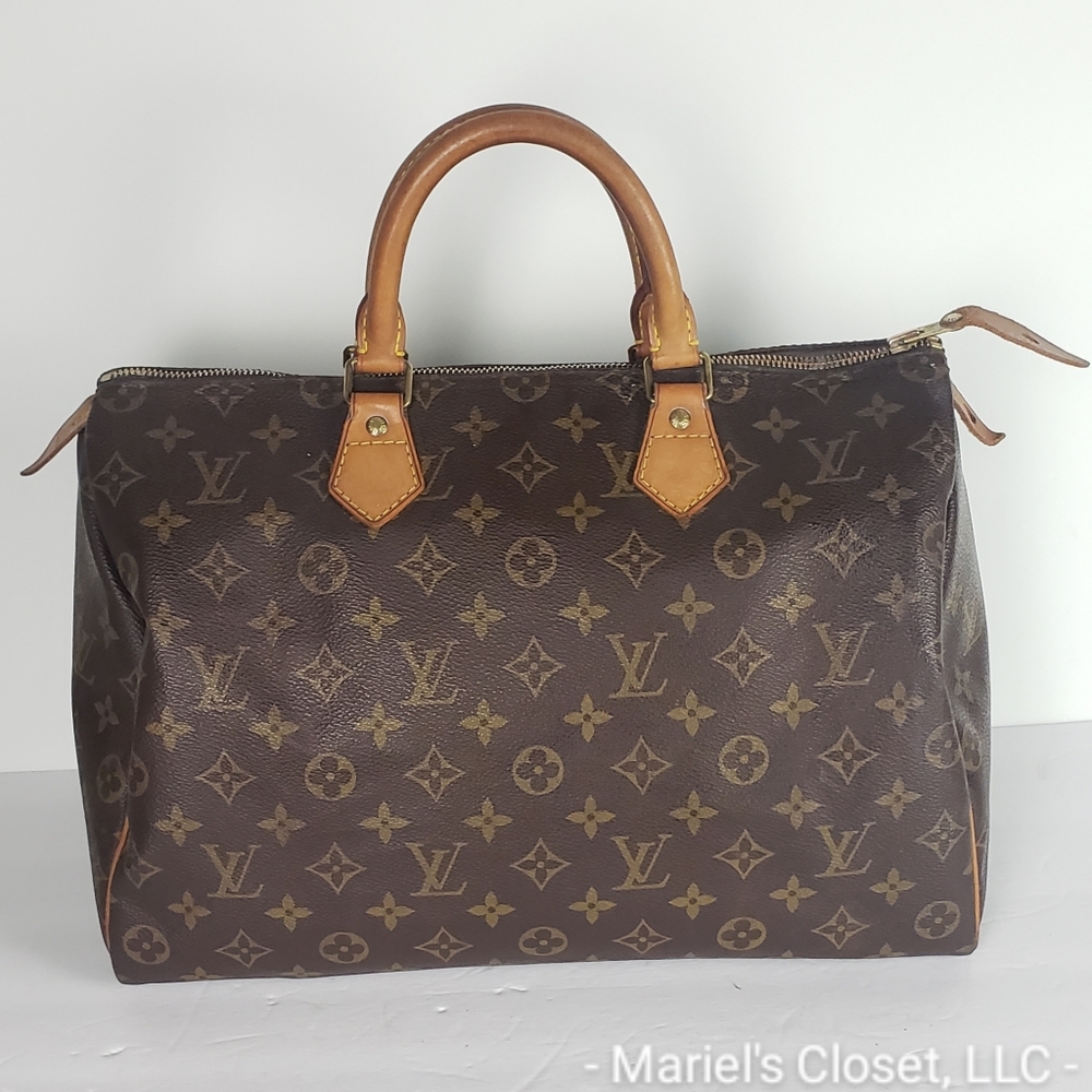 Authentic Louis Vuitton Speedy 35 Handbag #2702M